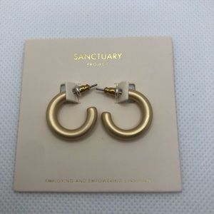 Sanctuary Project thick gold hoop earrings Alltrue